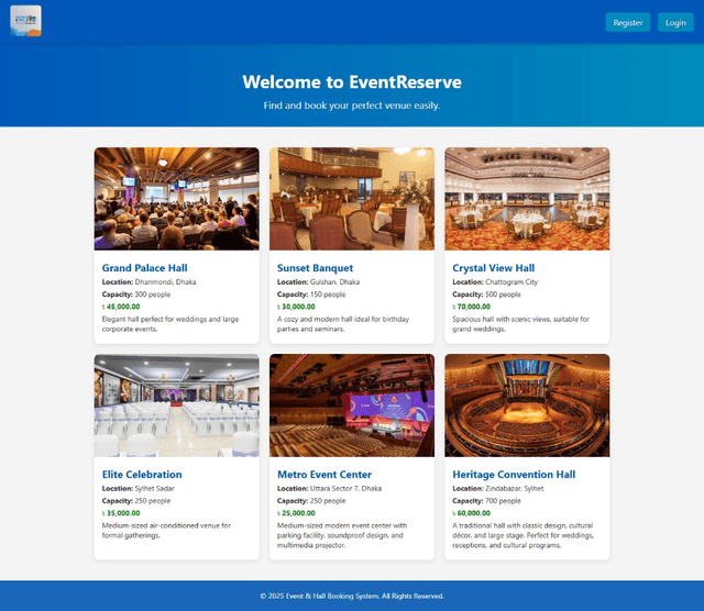 Hotel & Event Management System